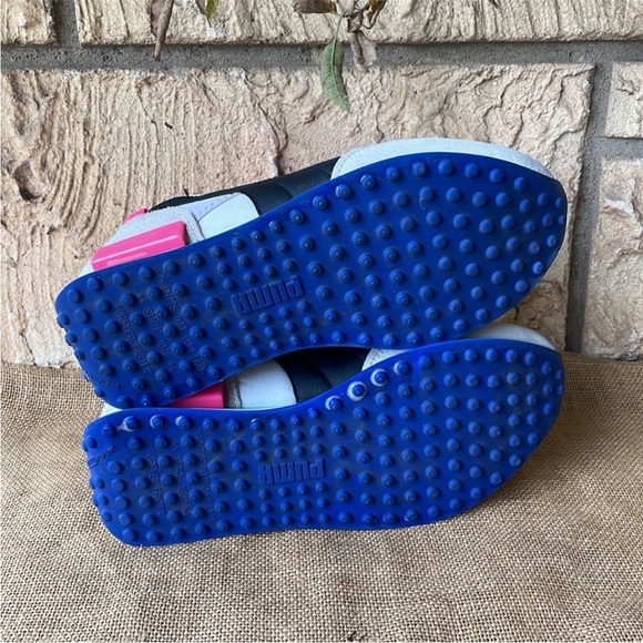 Puma FUTURE RIDER PLAY ON White Gray/Violet 373792-07 Neon Pink Size 7.5 - Picture 11 of 16